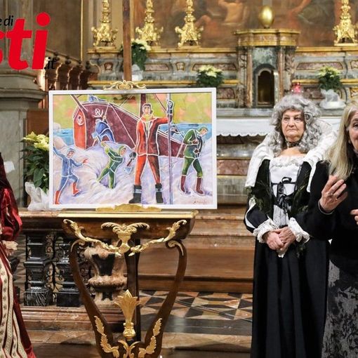 Carla Forno, direttrice della Fondazione Centro di Studi Alfieriani, all'inaugurazione, in San Martino, di Alfieri Pop (MerfePhoto)