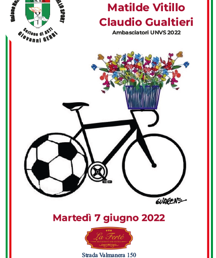 Martedì 7 giugno  la conviviale di primavera dei Veterani dello sport di Asti