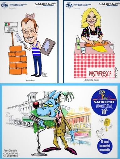 Festival di Sanremo: in arrivo le cartoline di Lupo Alberto e di Tiziano Riverso