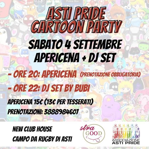 Per salutare l'estate, al campo rugby di Asti arriva il Cartoon Pride