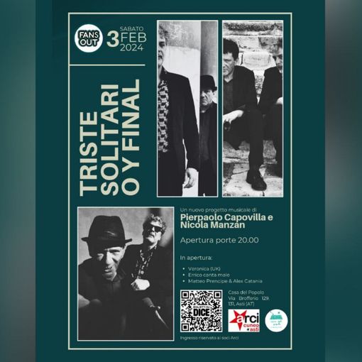 Serata indie rock alla Casa del Popolo di Asti