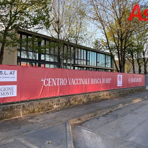 Il centro vaccinale di Asti