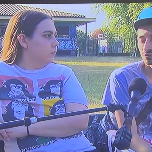 Chiara Marino con il fidanzato