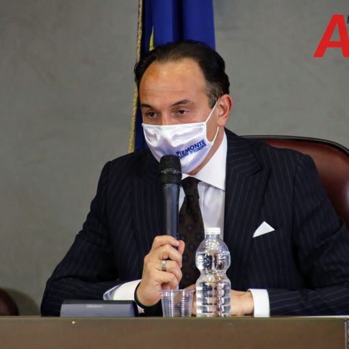 Cirio durante la tappa astigiana