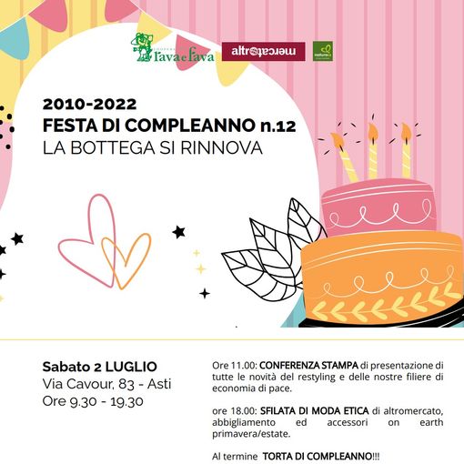 Festa di compleanno alla Bottega Rava e Fava e progetto di restyling