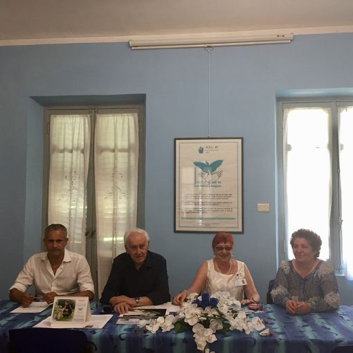 Da sinistra: Luigi Fassi, Fares Cerrina, Daniela Ivaldi e Caterina Briatore