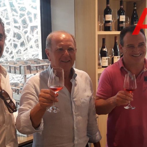 Ernestino Laiolo, direttore cantina, Renzo Giordano, presidente, Cristiano Fornaro, vicepresidente