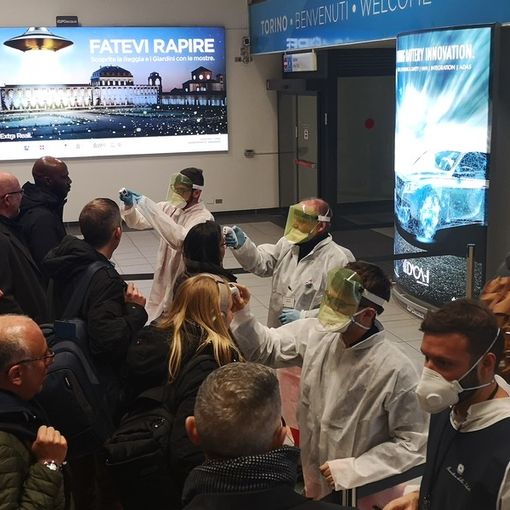Anche la Croce Rossa di Asti all'aeroporto di Torino Caselle per il controllo sanitario sul coronavirus