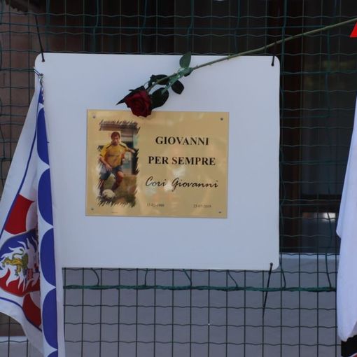 La targa in Torretta per Giovanni Cori