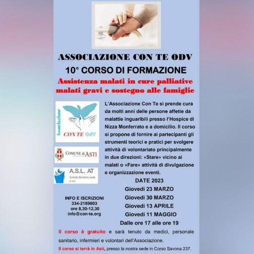 Parte il decimo corso di formazione per volontari della Con Te OdV