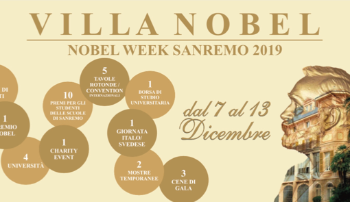 Nobel Week: a Sanremo dal 7 al 13 dicembre una settimana internazionale dedicata ai Premi Nobel