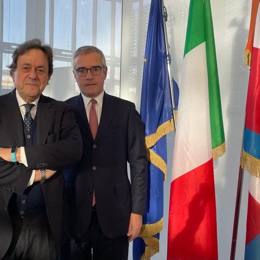 Gian Paolo Coscia (a sinistra) e Paolo Bertolino, rispettivamente presidente e Segretario generale di Unioncamere Piemonte