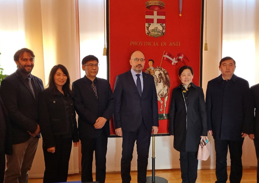 La delegazione ricevuta in Provincia