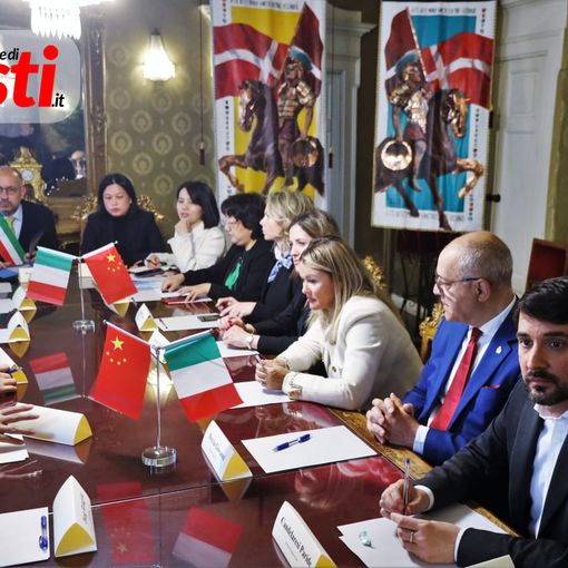 La delegazione di Hainan ricevuta oggi in municipio (galleria fotografica Efrem Zanchettin)