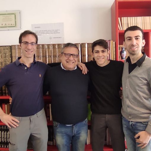 Diego con i suoi insegnanti