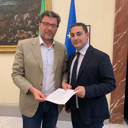 Giancarlo Giorgetti e Fabrizio Ricca