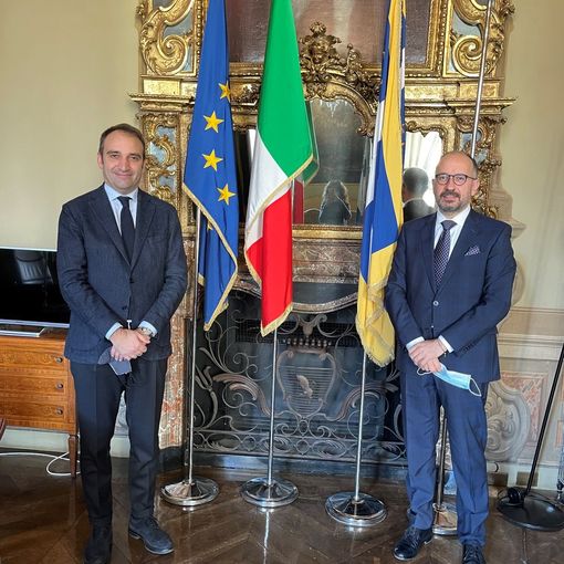 Il sindaco Lo Russo con il sindaco Rasero