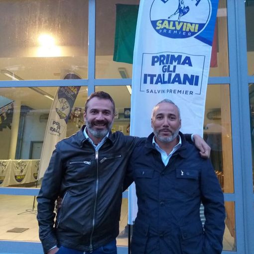 L'On. Giaccone ritratto con il compagno di partito e vicepresidente della Regione Fabio Carosso (foto d'archivio, pre Covid)