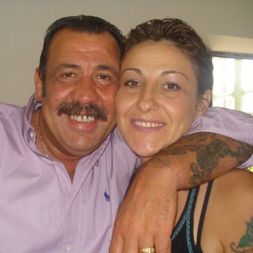 Gino DI Foggia con la moglie (Foto Facebook)