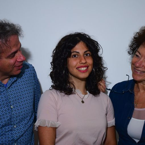 Giorgia Camerano con Mario Li Santi pres. Officina Ls e Silavana Nosenzo di Agar