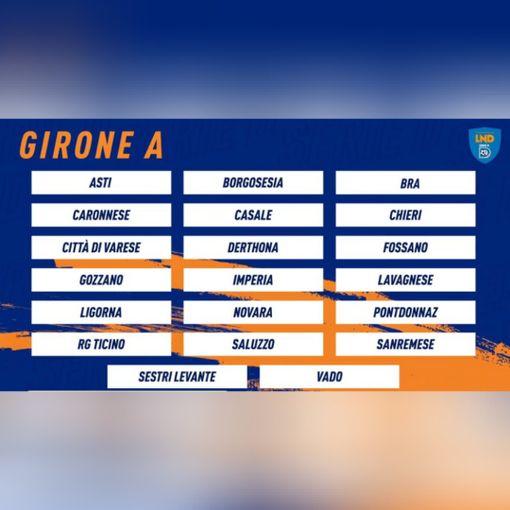 Calcio Serie D, è ufficiale, l'Asti inserita nel Girone A. Il campionato inizia il 19 settembre