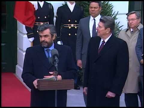 Giovanni Goria con Reagan nel 1987