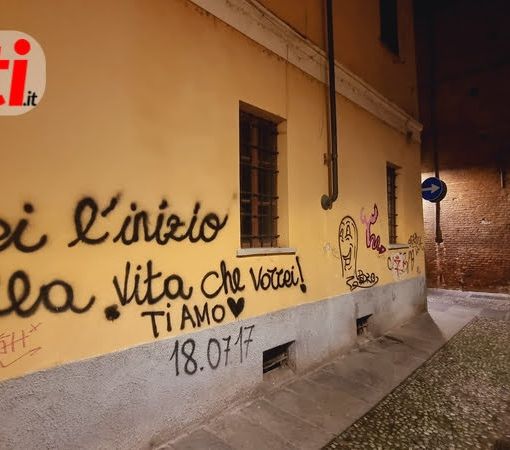 Parte dei graffiti di via Cotti Ceres