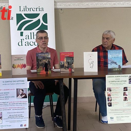 Cultura e incontri per 'Il cortile dei lettori' serate con l'autore sotto le stelle al Circolo Way Assauto