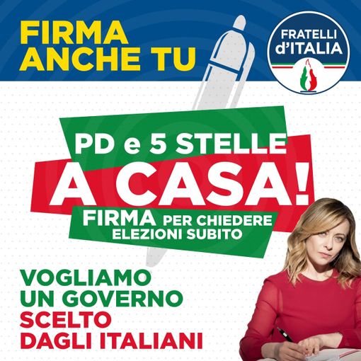 Domani anche Fratelli d'Italia Asti scenderà in piazza contro il governo Conte