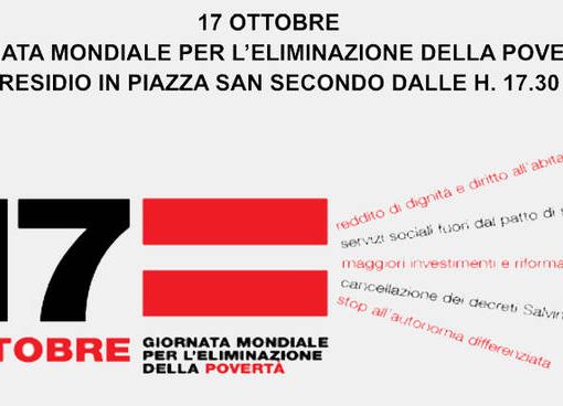 Il 17 ottobre Giornata Mondiale per l'eliminazione della povertà