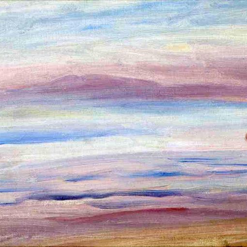 &quot;Tramonto, veduta di Guernsey&quot; di Pierre-Auguste Renoir