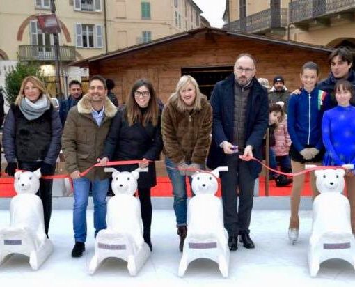 L'inaugurazione della pista nell'autunno 2018 (foto tratta dal profilo del consigliere comunale Paride Candelaresi)