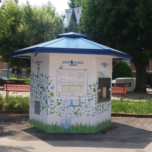 La casetta dell'acqua in piazzale Manina