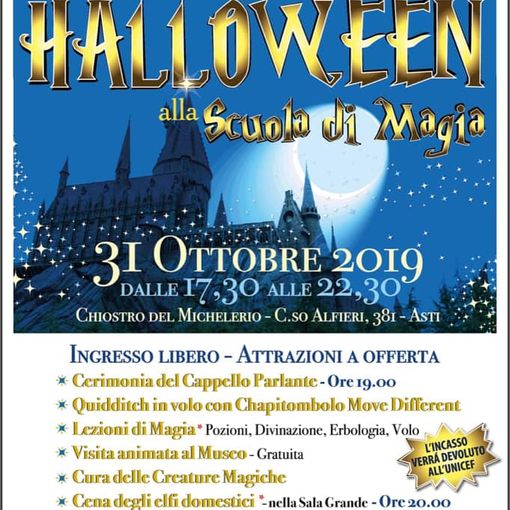 L’Unicef propone un indimenticabile Halloween alla scuola di magia “ospitata” dal Michelerio
