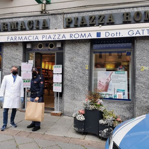 Emergenza coronavirus: la farmacia “Piazza Roma” dona 100 mascherine alla Questura
