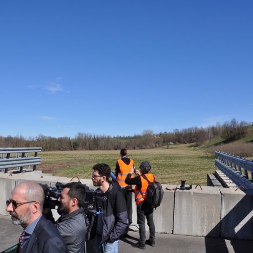 Il troncone dell'autostrada interrotta a Cherasco