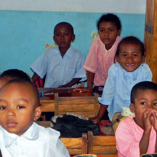 Bimbi della scuola di Andranovolo in Madagascar
