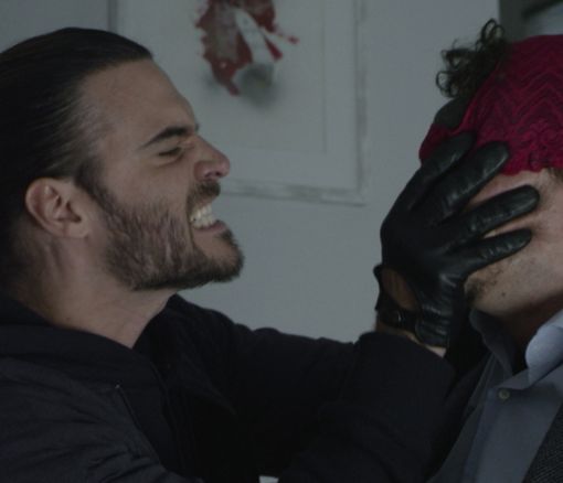 Giulio Berruti (a sinistra) e Andrea Bosca in una scena del cortometraggio