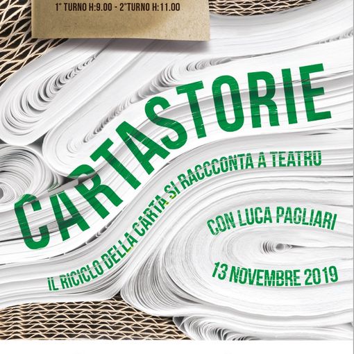 Doppio appuntamento astigiano con “Cartastorie – il riciclo della carta si racconta a teatro”