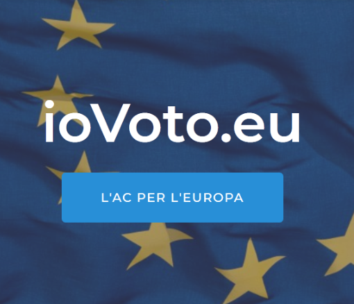 La home page del sito Io Voto