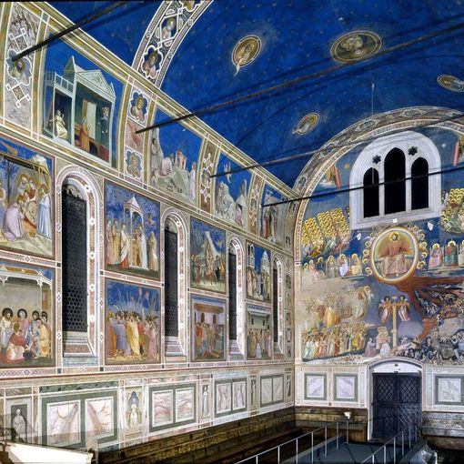 Uno scorcio della bellissima Cappella degli Scrovegni