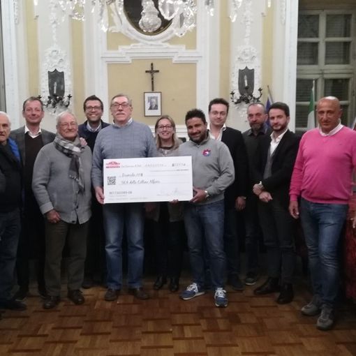 Il Rally Club ha donato 2.000 euro all'associazione Sea (Servizio emergenza anziani) delle Colline Alfieri