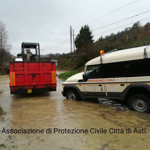 Emergenza maltempo, in azione anche i volontari dell’associazione di Protezione Civile Città di Asti