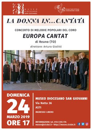 La donna in...cantata arriva al Museo Diocesano di Asti