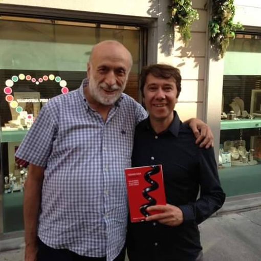Tiziano Gaia ritratto con Carlin Petrini