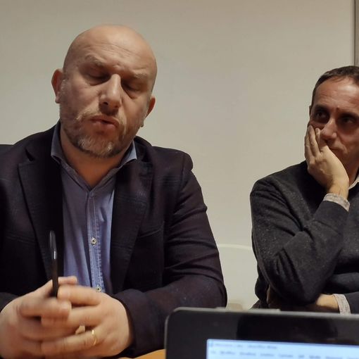 Spata (in primo piano) con il collega e capogruppo Massimo Cerruti