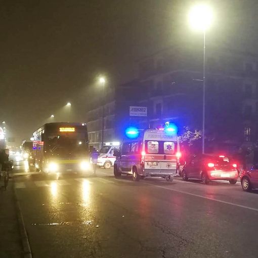 I rilievi della Polizia Municipale subito dopo il doppio investimento