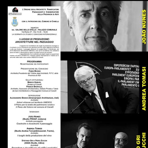 Canelli ospiterà un importante convegno internazionale sulla gestione sostenibile del territorio e dei suoi centri produttivi