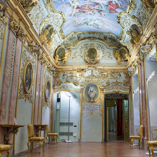 Uno dei bellissimi saloni del palazzo