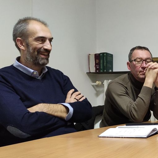 Malandrone e Passarino ritratti durante una conferenza stampa del dicembre scorso